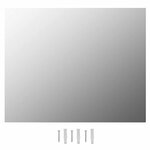 vidaXL Miroir mural sans cadre avec lampes LED Rectangulaire Verre