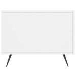 vidaXL Tables basses 2 Pièces blanc 50x50x40 cm bois d'ingénierie