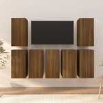 vidaXL Meubles TV 7 Pièces Chêne marron 30 5x30x60 cm Bois d'ingénierie