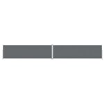 vidaXL Auvent latéral rétractable Anthracite 180x1200 cm