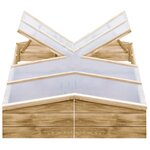 vidaXL Serres 2 Pièces Bois de pin imprégné 200x50x35 cm