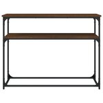 vidaXL Table console chêne marron 100x35 5x75 cm bois d'ingénierie