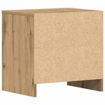 vidaXL Cabinet de chevet 2 Pièces chêne artisanal 45 x 34 x 44.5 cm