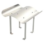 vidaXL Capot de cheminée Acier inoxydable 60 x 60 x 38 cm