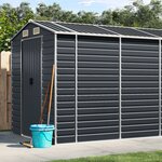 vidaXL Abri de jardin anthracite 191x980x198 cm acier galvanisé