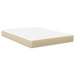 vidaXL Matelas de lit à ressorts ensachés en gris clair et vert  confort moyen  140x200x20 cm tissu