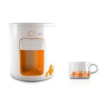 HARPER - UD888_WHT/ORG - Machine a expresso + Thé - Blanc + Orange