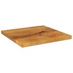 vidaXL Dessus de table 50x50x3 8 cm carré bois massif manguier