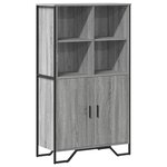 vidaXL Buffet haut sonoma gris 79 5x35 5x137 5 cm bois d'ingénierie