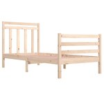vidaXL Cadre de lit sans matelas 90x200 cm bois massif