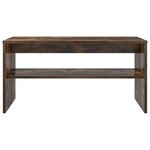 vidaXL Meuble TV Chêne fumé 80 x 35 x 40 cm Bois d'ingénierie