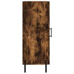 vidaXL Buffet Chêne fumé 34 5x34x90 cm Bois d'ingénierie