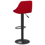 vidaXL Tabourets de bar lot de 2 rouge bordeaux velours