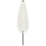 vidaXL Parasol de jardin avec mât en acier blanc 248x248x248 cm