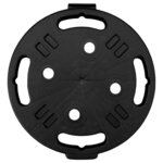 vidaXL Chariots à plantes avec roues 5 Pièces Diamètre 30 cm Noir 170 kg