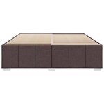 vidaXL Cadre de lit sans matelas marron foncé 180x200 cm tissu