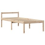 vidaXL Lit bibliothèque sans matelas 100x200 cm bois massif de pin