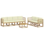 vidaXL Ensemble de canapés d'extérieur 7 pc