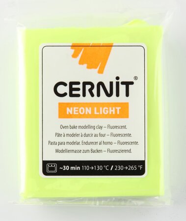 Pâte Cernit Néon 56 g Jaune (700)