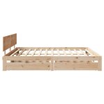 vidaXL Cadre de lit avec tiroirs sans matelas 180x200 cm