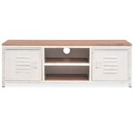 vidaXL Meuble TV 120x30x40 cm Blanc