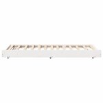 vidaXL Cadre de lit Blanc 80 x 200 cm Bois de pin massif