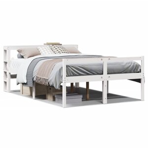 vidaXL Lit pour personne âgée avec tête de lit sans matelas 150x200 cm