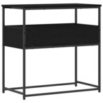vidaXL Table Console avec tiroir Chêne noir 75 x 40 x 75 cm