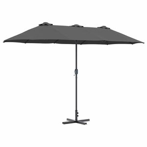 vidaXL Parasol de jardin Anthracite 370 x 197 x 239 cm