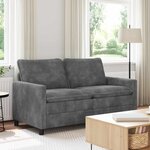 vidaXL Canapé Gris clair 156 x 81 x 87 5 cm Polyester