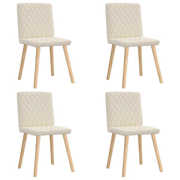 vidaXL Chaises à manger lot de 4 Lin