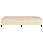 vidaXL Cadre de lit sans matelas crème 120x190 cm tissu