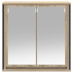 vidaXL Armoire murale de salle de bain miroir chêne sonoma 60x21x60 cm