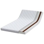 vidaXL Matelas Blanc 90 x 200 cm Tissu jacquard