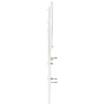 vidaXL Tête de lit blanc 200 cm bois massif de pin