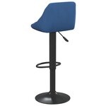 vidaXL Tabouret de bar Bleu Velours