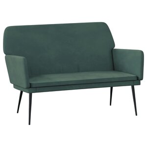 Banc banquette 108 x 79 x 79 cm velours vert foncé 02_0010568