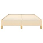 vidaXL Cadre de lit sans matelas crème 120x200 cm tissu