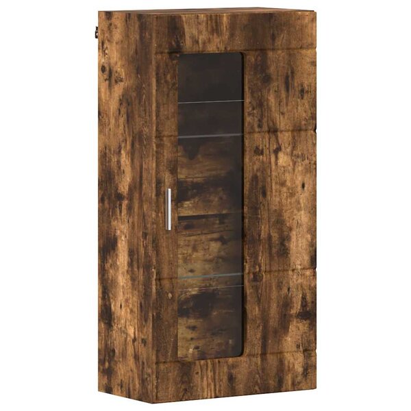 vidaXL Cabinet en Bois Chêne fumé 50 x 29 x 100 cm Bois d'ingénierie