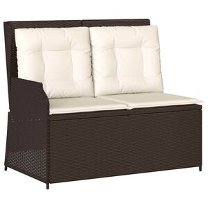 vidaXL Banc de jardin Marron polyrotin