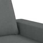 vidaXL Ensemble de canapés 3 Pièces gris foncé tissu