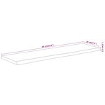 vidaXL Étagère murale rectangulaire massif acacia bordure assortie