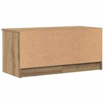 vidaXL Meuble TV chêne artisanal 80x35x36 5 cm bois d'ingénierie