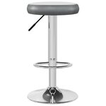 vidaXL Tabourets de bar lot de 2 gris similicuir