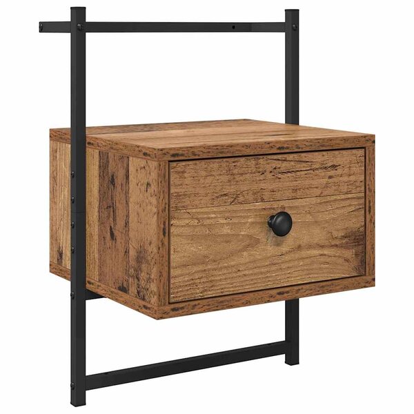 vidaXL Cabinet de chevet Bois ancien 35 x 30 x 51 cm Bois d'ingénierie