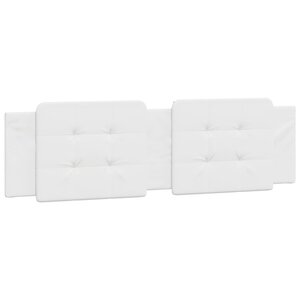 vidaXL Coussin de tête de lit Zadar blanc 180 cm similicuir