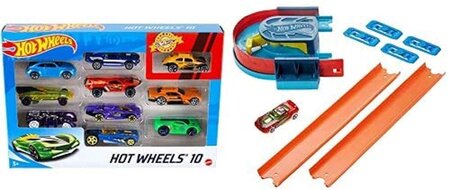 Coffret 10 véhicules pour enfant de petites voitures miniatures et Track  Builder Unlimited Propulseur de Virage - La Poste