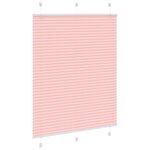 vidaXL Store plissé rose 105x100 cm largeur du tissu 104 4cm polyester