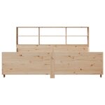 vidaXL Lit bibliothèque sans matelas 180x200 cm bois massif