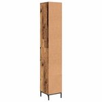 vidaXL Meuble de salle de bain haut Bois ancien 31.5 x 33 x 190 cm